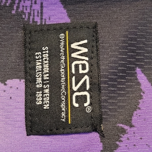 WESC ATHLETIC BASKETBALL TANK PARADISE LOST PURPLE UNISEX (men's S / Women's M) - Picture 9 of 11